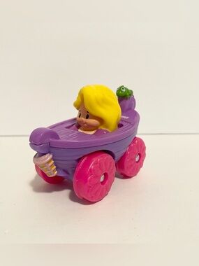 Wheelies Princess Car Rapunzel Tangled Fisher Price Vehicle Girl Figure